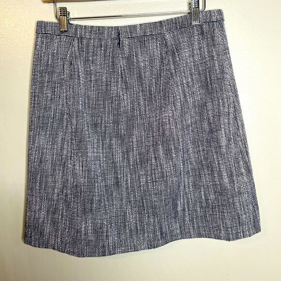 J. Crew factory tweed purple black mini skirt size 8 preppy academia twee - Picture 3 of 5
